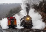 Steam cleaning the caboose